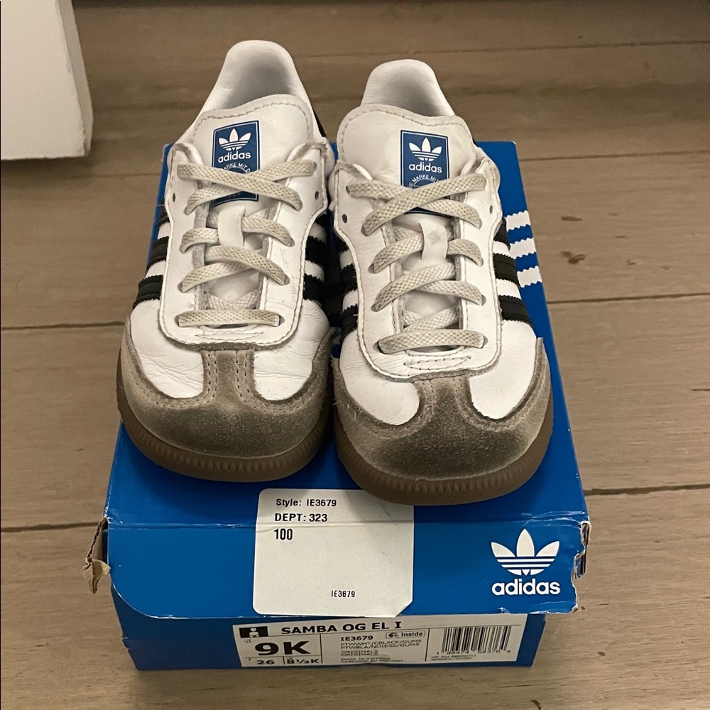 Adidas Kids Samba OG White Black Sneakers